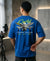T.T. Men|Oversized Printed T-Shirt|Round Neck|Soft Breathable Cotton Fabric | Street , Casual & Outdoor Wear Tees|Big Print|Royal Blue