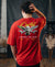 T.T. Men|Oversized Printed T-Shirt|Round Neck|Soft Breathable Cotton Fabric | Street , Casual & Outdoor Wear Tees|Big Print|Red