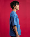 T.T. Men|Oversized Printed T-Shirt|Round Neck|Soft Breathable Cotton Fabric | Street , Casual & Outdoor Wear Tees|Big Print|Sky Blue