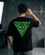 T.T. Men|Oversized Printed T-Shirt|Round Neck|Soft Breathable Cotton Fabric | Street , Casual & Outdoor Wear Tees|Big Print|Black