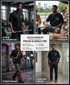 T.T. Men|Oversized Printed T-Shirt|Round Neck|Soft Breathable Cotton Fabric | Street , Casual & Outdoor Wear Tees|Big Print|Black
