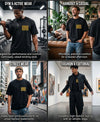 T.T. Men|Oversized Printed T-Shirt|Round Neck|Soft Breathable Cotton Fabric | Street , Casual & Outdoor Wear Tees|Big Print|Black