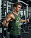 T.T. Men Cool Cotton Printed Regular Fit Round Neck Muscle Tees Forest Green