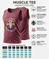 T.T. Men Cool Cotton Printed Regular Fit Round Neck Muscle Tees Onion