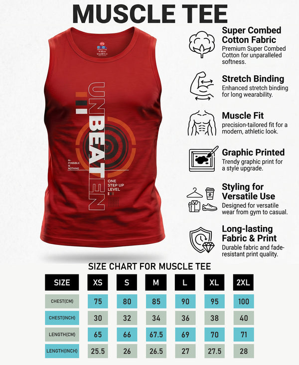 T.T. Men Cool Cotton Printed Regular Fit Round Neck Muscle Tees|Pack Of 3|Red,Black,Onion