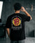 T.T. Men|Oversized Printed T-Shirt|Round Neck|Soft Breathable Cotton Fabric | Street , Casual & Outdoor Wear Tees|Snake Print|Black
