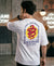 T.T. Men|Oversized Printed T-Shirt|Round Neck|Soft Breathable Cotton Fabric | Street , Casual & Outdoor Wear Tees|Snake Print|White