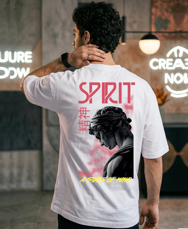 T.T. Men|Oversized Printed T-Shirt|Round Neck|Soft Breathable Cotton Fabric | Street , Casual & Outdoor Wear Tees|Nyc Print|White