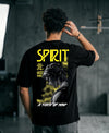T.T. Men|Oversized Printed T-Shirt|Round Neck|Soft Breathable Cotton Fabric | Street , Casual & Outdoor Wear Tees|Nyc Print|Black