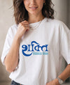 T.T. Women|Oversized Printed T-Shirt|Round Neck|Soft Breathable Cotton Fabric | Street , Casual & Outdoor Wear Tees|Goddess Print|White