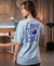 T.T. Women|Oversized Printed T-Shirt|Round Neck|Soft Breathable Cotton Fabric | Street , Casual & Outdoor Wear Tees|Love Print|Baby Blue