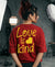 T.T. Women|Oversized Printed T-Shirt|Round Neck|Soft Breathable Cotton Fabric | Street , Casual & Outdoor Wear Tees|Love Print|Red