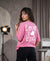 T.T. Women|Oversized Printed T-Shirt|Round Neck|Soft Breathable Cotton Fabric | Street , Casual & Outdoor Wear Tees|Love Print|Pink