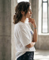 T.T. Women|Oversized Printed T-Shirt|Round Neck|Soft Breathable Cotton Fabric | Street , Casual & Outdoor Wear Tees|No Limit Print|White