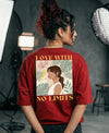T.T. Women|Oversized Printed T-Shirt|Round Neck|Soft Breathable Cotton Fabric | Street , Casual & Outdoor Wear Tees|No Limit Print|Red