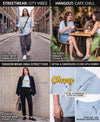 T.T. Women|Oversized Printed T-Shirt|Round Neck|Soft Breathable Cotton Fabric | Street , Casual & Outdoor Wear Tees|Cheesy Print|Baby Blue