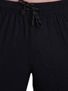 T.T. MenSolid Cotton Blend Shorts With Zipper & Back Pocket|Pack Of 2|Black,Anthra