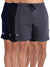 T.T. MenSolid Cotton Blend Shorts With Zipper & Back Pocket|Pack Of 3|Anthra,Navy,Black