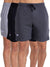 T.T. MenSolid Cotton Blend Shorts With Zipper & Back Pocket|Pack Of 3|Anthra,Black,Grey