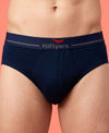 Hiflyers Men|Soft Breathable Odour-Free Cotton Lycra Fabric|Regular Fit|Comfortable Everyday Innerwear Brief|Pack Of 2|Navy,Olive