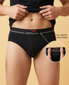 Hiflyers Men|Soft Breathable Odour-Free Cotton Lycra Fabric|Regular Fit|Comfortable Everyday Innerwear Brief|Pack Of 2|Navy,Black