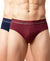 Hiflyers Men|Soft Breathable Odour-Free Cotton Lycra Fabric|Regular Fit|Comfortable Everyday Innerwear Brief|Pack Of 2|Maroon,Navy