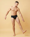 Hiflyers Men|Soft Breathable Odour-Free Cotton Lycra Fabric|Regular Fit|Comfortable Everyday Innerwear Brief|Pack Of 2|Black,Olive