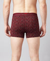 Hiflyers Men|Soft Breathable Odour-Free Cotton Lycra Fabric|Regular Fit|Stylish Geometrical Design Printed Trunk|Maroon