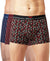 Hiflyers Men|Soft Breathable Odour-Free Cotton Lycra Fabric|Regular Fit|Stylish Geometrical Design Printed Trunk|Pack Of 3|Black,Maroon,Navy