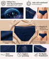 Hiflyers Men|Soft Breathable Odour-Free Cotton Lycra Fabric|Regular Fit|Comfortable Everyday Innerwear Brief|Pack Of 3|Maroon::Olive::Navy