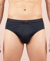 Hiflyers Men|Soft Breathable Odour-Free Cotton Lycra Fabric|Regular Fit|Comfortable Everyday Innerwear Brief|Pack Of 3|Grey::Navy::Maroon