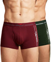 Hiflyers Men|Soft Breathable Odour-Free Cotton Lycra Fabric|Regular Fit|Comfortable Everyday Innerwear Trunk|Pack Of 2|Maroon,Olive
