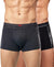 Hiflyers Men|Soft Breathable Odour-Free Cotton Lycra Fabric|Regular Fit|Comfortable Everyday Innerwear Trunk|Pack Of 2|Grey,Black
