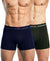 Hiflyers Men|Soft Breathable Odour-Free Cotton Lycra Fabric|Regular Fit|Comfortable Everyday Innerwear Trunk|Pack Of 2|Navy,Olive