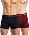 Hiflyers Men|Soft Breathable Odour-Free Cotton Lycra Fabric|Regular Fit|Comfortable Everyday Innerwear Trunk|Pack Of 2|Maroon,Black