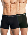 Hiflyers Men|Soft Breathable Odour-Free Cotton Lycra Fabric|Regular Fit|Comfortable Everyday Innerwear Trunk|Pack Of 2|Black,Olive