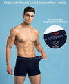 Hiflyers Men|Soft Breathable Odour-Free Cotton Lycra Fabric|Regular Fit|Comfortable Everyday Innerwear Trunk|Navy