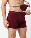 Hiflyers Men|Soft Breathable Odour-Free Cotton Lycra Fabric|Regular Fit|Comfortable Everyday Innerwear Trunk|Maroon