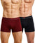 Hiflyers Men|Soft Breathable Odour-Free Cotton Lycra Fabric|Regular Fit|Comfortable Everyday Innerwear Trunk|Pack Of 2|Maroon,Black