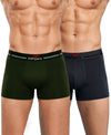 Hiflyers Men|Soft Breathable Odour-Free Cotton Lycra Fabric|Regular Fit|Comfortable Everyday Innerwear Trunk|Pack Of 2|Grey,Olive