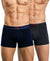 Hiflyers Men|Soft Breathable Odour-Free Cotton Lycra Fabric|Regular Fit|Comfortable Everyday Innerwear Trunk|Pack Of 2|Navy,Grey