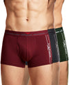 Hiflyers Men|Soft Breathable Odour-Free Cotton Lycra Fabric|Regular Fit|Comfortable Everyday Innerwear Trunk|Pack Of 3|Maroon,Grey,Olive