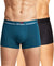 Hiflyers Men|Soft Breathable Odour-Free Micro Modal With Spandex Fabric|Regular Fit|Luxurious All-Day Innerwear Trunk|Pack Of 2|Teal,Grey