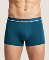Hiflyers Men|Soft Breathable Odour-Free Micro Modal With Spandex Fabric|Regular Fit|Luxurious All-Day Innerwear Trunk|Pack Of 2|Olive,Teal