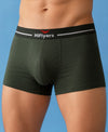 Hiflyers Men|Soft Breathable Odour-Free Micro Modal With Spandex Fabric|Regular Fit|Luxurious All-Day Innerwear Trunk|Pack Of 2|Olive,Navy