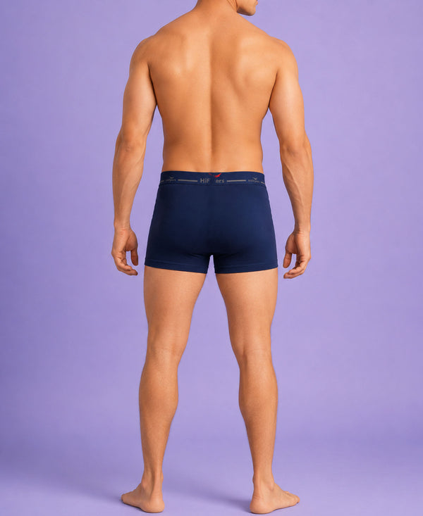 Hiflyers Men|Soft Breathable Odour-Free Micro Modal With Spandex Fabric|Regular Fit|Luxurious All-Day Innerwear Trunk|Pack Of 3|Olive,Navy,Teal