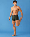 Hiflyers Men|Soft Breathable Odour-Free Micro Modal With Spandex Fabric|Regular Fit|Luxurious All-Day Innerwear Trunk|Pack Of 3|Olive,Teal,Grey