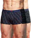 Hiflyers Men'S Micro Modal Spandex Trunk|Anti-Bacterial Odour-Free Fabric|Regular Fit|Ultra Soft Breathable Printed Innerwear|Pack Of 3|Navy,Black,Grey
