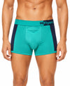 Hiflyers Men'S Micro Modal Spandex Sports Trunk|Anti-Bacterial Odour-Free Fabric|Regular Fit|Ultra Soft Breathable Premium Innerwear|Pack Of 2|Grey,Teal