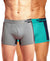 Hiflyers Men'S Micro Modal Spandex Sports Trunk|Anti-Bacterial Odour-Free Fabric|Regular Fit|Ultra Soft Breathable Premium Innerwear|Pack Of 2|Grey,Teal